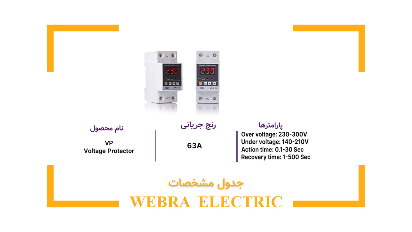 محافظ برق تکفاز 63 آمپر جی بی اچ