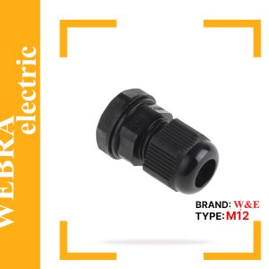 گلند پلاستیکی مشکی M12 برند W&E