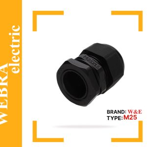 گلند پلاستیکی مشکی M25 برند W&E