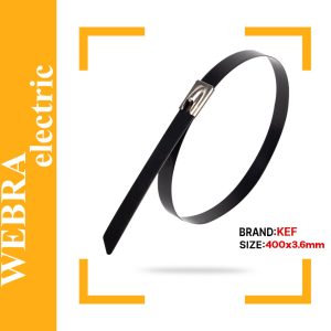 بست کمربندی فلزی روکشدار 400×3.6 میلیمتر برند KEF