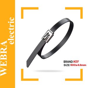 بست کمربندی استیل روکشدار مدل صنعتی سایز 500×4.6 میلیمتر برند KEF